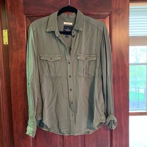 Army green boyfriend fit jacket